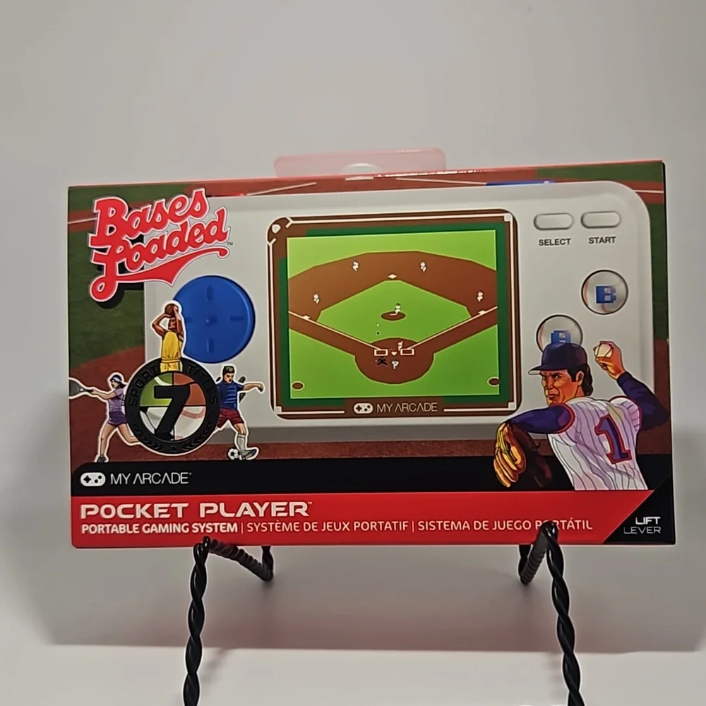 NEW-My Arcade- Bases Loaded Pocket Player - Collectible Handheld Game Console - Picture 1 of 13
